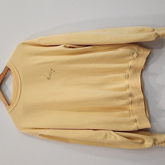 John Galt Yellow Honey Crewneck Sweatshirt - Picture 2 of 10